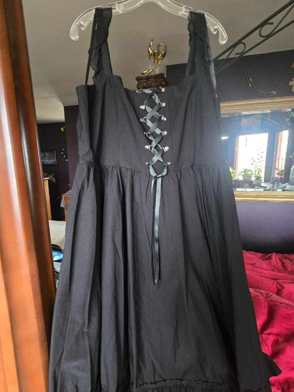 TORRID DEEP BLACK NIGHTFALL CORSET MAXI DRESS 18 - Picture 2 of 13